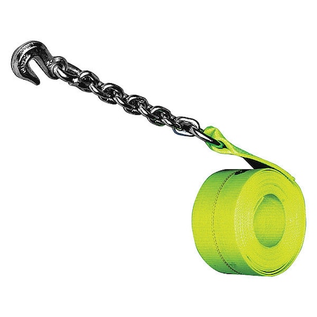 Tiedown,Winch Strap,5000 Lb,Chain Anchor