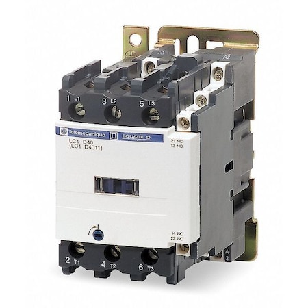 IEC Magnetic Contactor, 3 Poles, 24 V AC, 40 A, Reversing: No