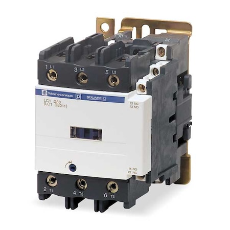 IEC Magnetic Contactor, 3 Poles, 24 V DC, 80 A, Reversing: No