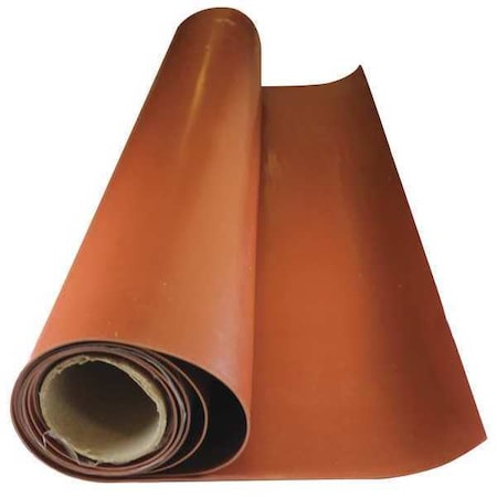 Roll,SBR,1/8 In. Thick,10 Ft.,Red,70A