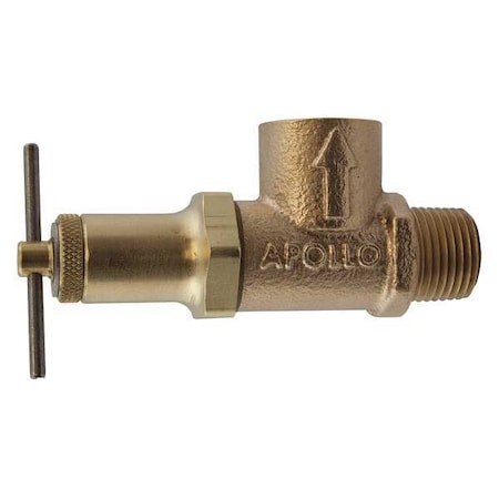 Adjustable Relief Valve, 1/2 In, 250 Psi, Overall Height: 4-1/8