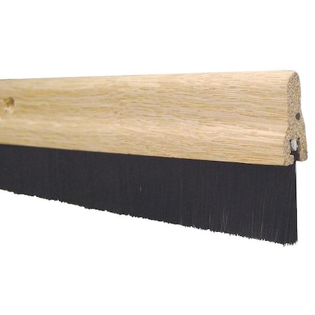 Oak Wood Door Bottom Sweep, 3 Ft.