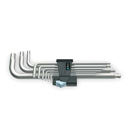 9 Piece Metric L-Shape Hex Key Set, 05022720001