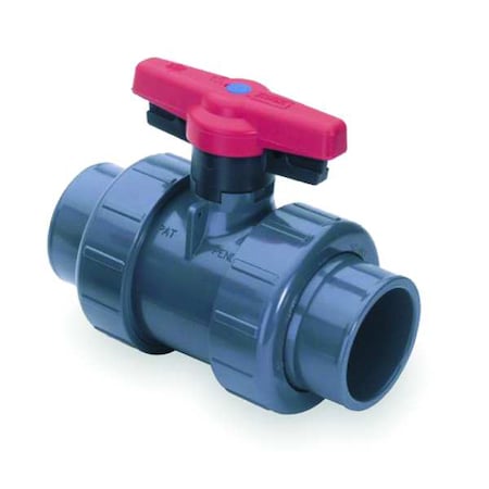 1/2 Socket CPVC Ball Valve Inline True Union