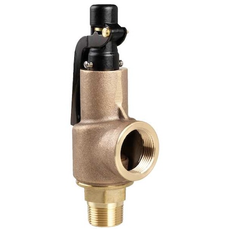 Safety Relief Valve,3/4 X 1 In,200 Psi