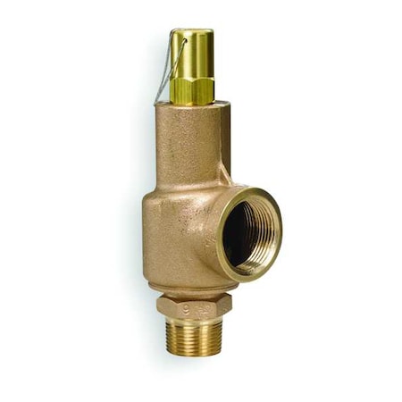 Safety Relief Valve,3/4 X 1 In,125 Psi