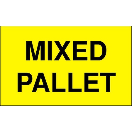 3 X 5 Adhesive Back Shipping Labels, Mixed Pallet, Pk500