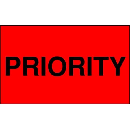 3 X 5 Adhesive Back Shipping Labels, Priority, Pk500
