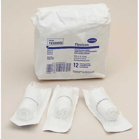 Gauze Bandage, Sterile, White, Bulk, PK12