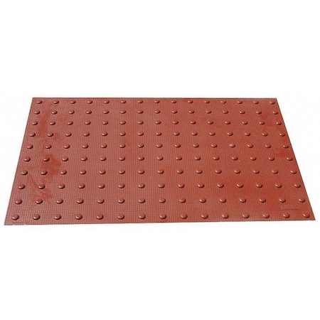 Retrofit ADA Warning Pad,Brick Red,4x2ft