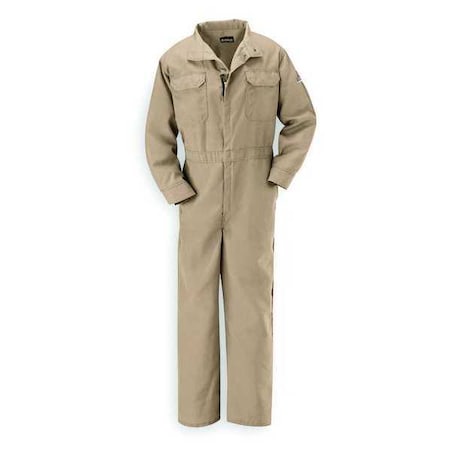 Flame Resistant Coverall, Tan, Nomex(R), L