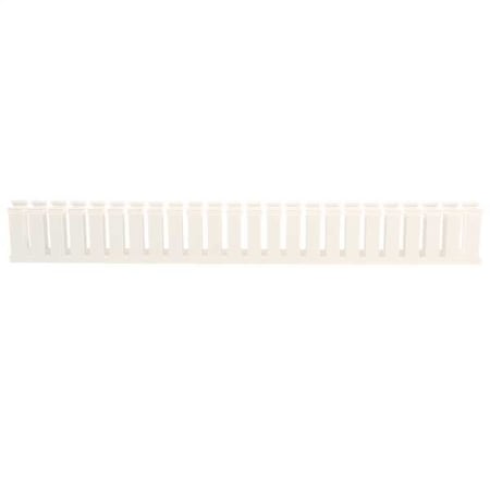 Wire Duct,Wide Slot,White,1.26 W X 3 D