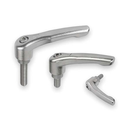 Adjustable Handle, Size: 2 M08X30, Entirely Stainless Steel, Electropolished