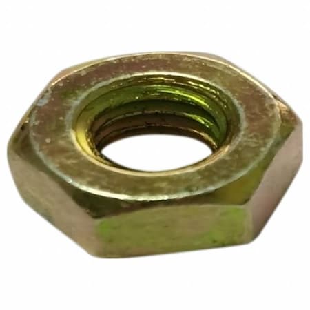 Hex Nut, 1/4-20, Steel, Grade 8, Zinc Yellow, 7/32 In Ht, 100 PK