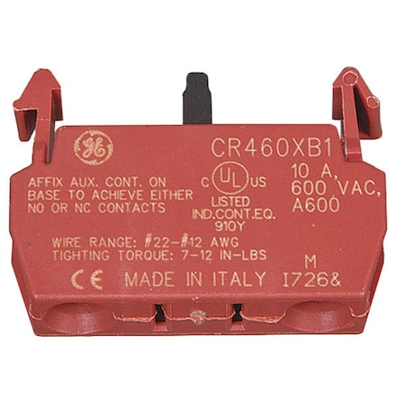 Lighting Contactor Aux Contact Block,1P