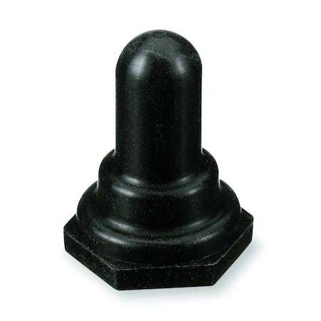 Toggle Switch Boot, Rubber, Black, For Use With Non-Illuminated Toggle Switches