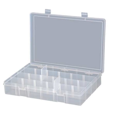 Compartment Box With 24 Compartments, Plastic, 2-5/16 H X 13-1/8 In W