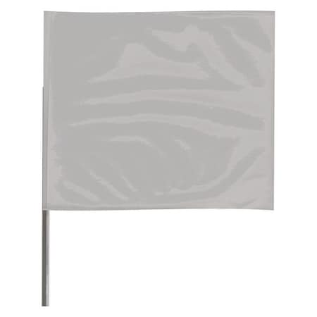 Marking Flag,Silver,Blank,Vinyl,PK100