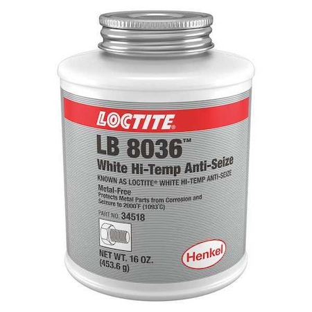 Anti Seize Compound,White Hi-Temp,16oz LB 8036™