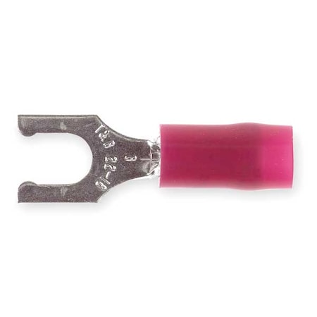 22-16 AWG Nylon Locking Fork Terminal #8 Stud PK100