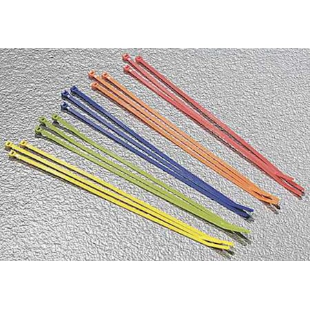8 L Assorted Color Cable Tie Kit PK 100