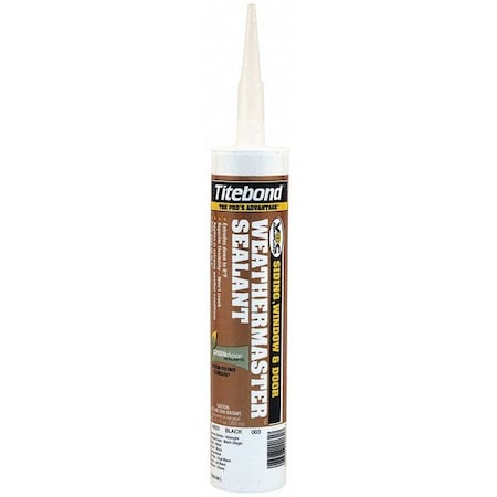 Sealant, 10.1 Oz, Cartridge, Black, Polymer Base