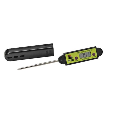 2-7/8 Stem Digital Pocket Thermometer, -58 Degrees To 300 Degrees F