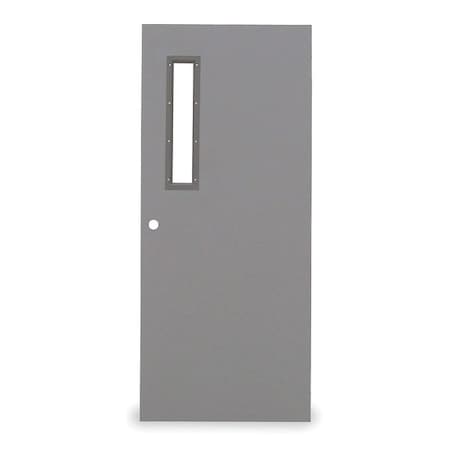Narrow Lite Hollow Steel  Door, 80 In H, 32 In W, 1 3/4 In Thick, 16-gauge, Type: 2