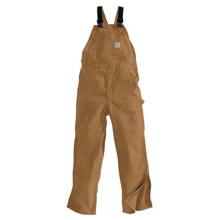 Bib Overall,Brown,42in X 36in,13 Oz.