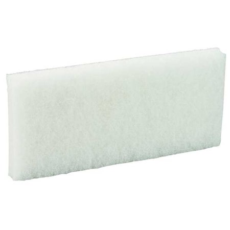 10 In L Soft Pad, Pad End, White, PK10