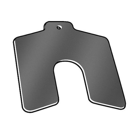 Slotted Shim With Tab A, 0.0010 Thickness, Pk20