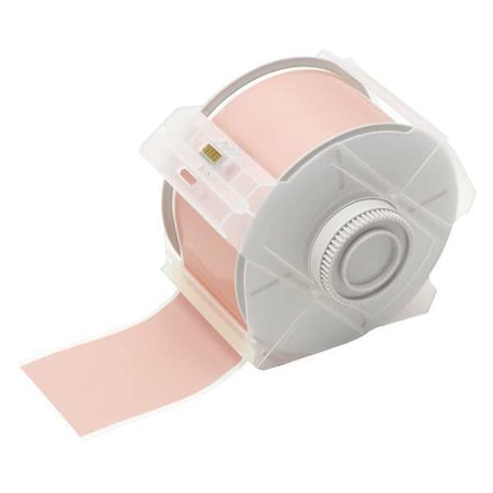 Label Tape Cartridge, Pink, Labels/Roll: Continuous