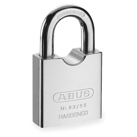 Padlock, Keyed Different, Standard Shackle, Square Hardened Steel Body, Hardened Steel Shackle