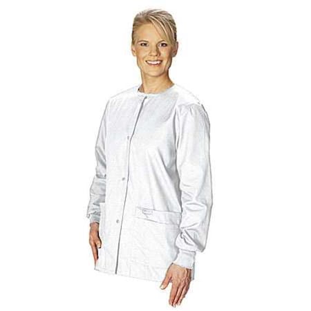 Warm Up Jacket,2XL,White,Womens