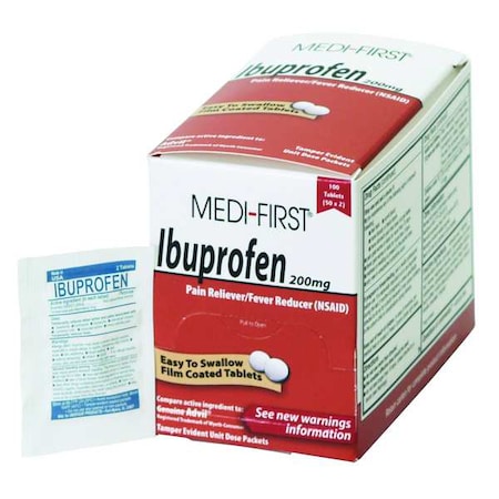 Ibuprofen,Tablet,200mg,PK100