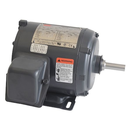 3-Phase General Purpose Motor, 1/3 HP, 56 Frame, 208-230/460V AC Voltage, 1,765 Nameplate RPM