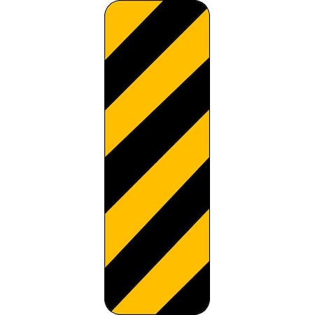Clearance Marker Traffic Sign, 12 In H, 6 In W, Aluminum, Vertical Rectangle, No Text, OM-3R-6HA
