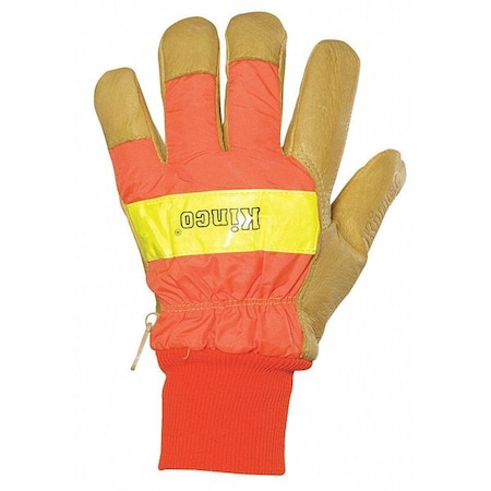 Hi-Vis Cold Protection Gloves, HeatKeep Lining, M