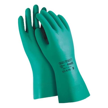 13 Chemical Resistant Gloves, Nitrile, 7, 1 PR