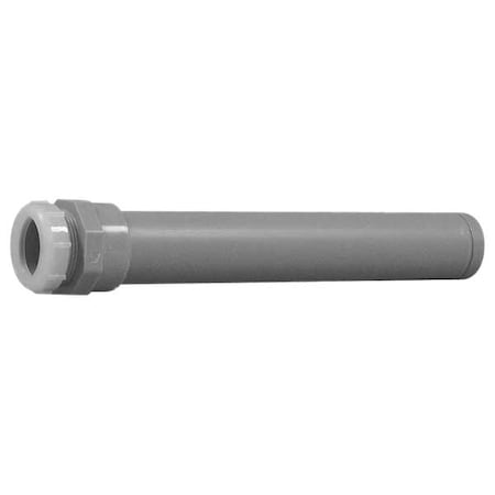 Long Slip Joint Adapter, Polypropylene, 1-1/2, Schedule 40, 80 Psi Max Pressure