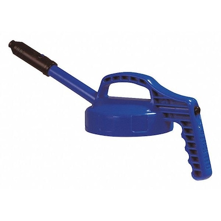 Stretch Spout Lid,w/0.5 In Outlet,Blue