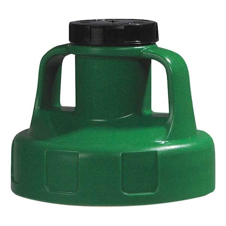Utility Lid,w/2 In Outlet,Mid Green