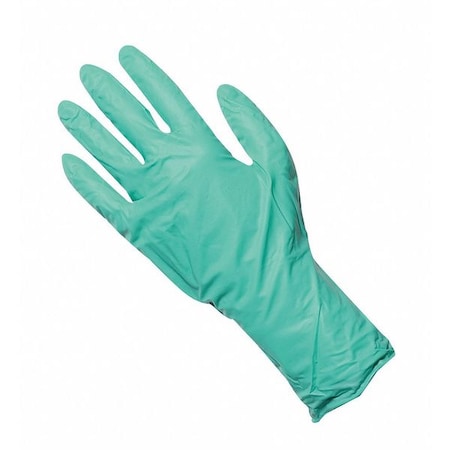 Disposable Exam Gloves, Neoprene, Powder Free, Green, 2XL, 50 PK