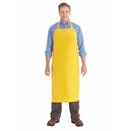 Bib Apron,Yellow,45 In. L,Universal