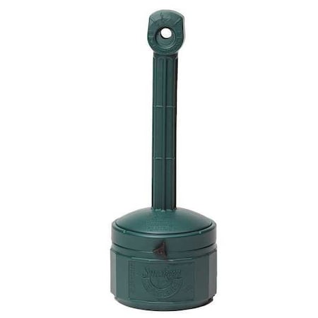 Smokers Cease-Fire Cigarette Receptacle, 1 Gal., Green