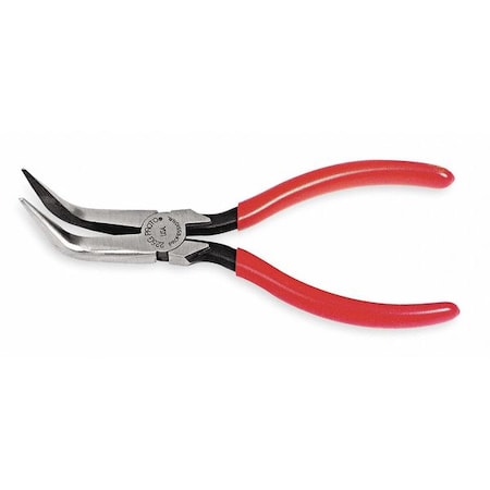 6 5/16 In Proto Bent Needle Nose Plier Plastisol Grip Handle