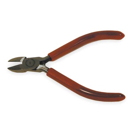 4 5/8 In Diagonal Cutting Plier Flush Cut Oval Nose Uninsulated