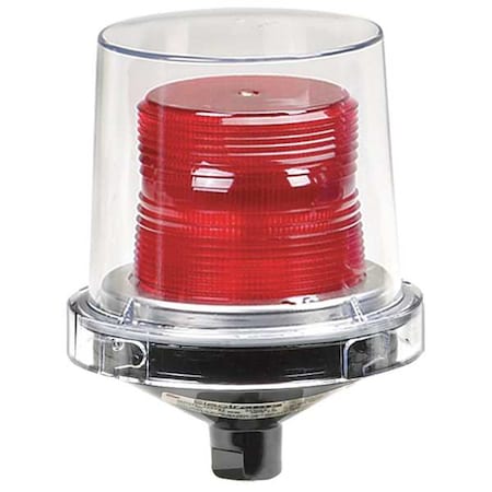 Warning Light,Incandescent,Red,120VAC