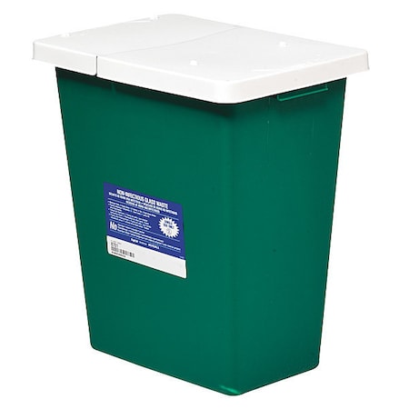 Sharps Container,8 Gal.,Hinged Lid,PK2