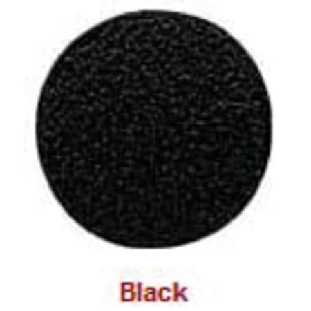Self-Adhesive Screw Cap, 9/16 In Dia, Black, PVC 53 PK